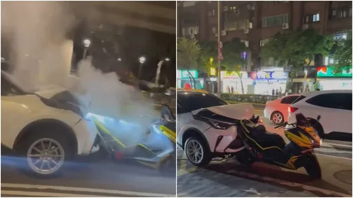 汽車撞夾機車還硬開!騎士消失生死不明 駕駛徒步逃離扯爆
