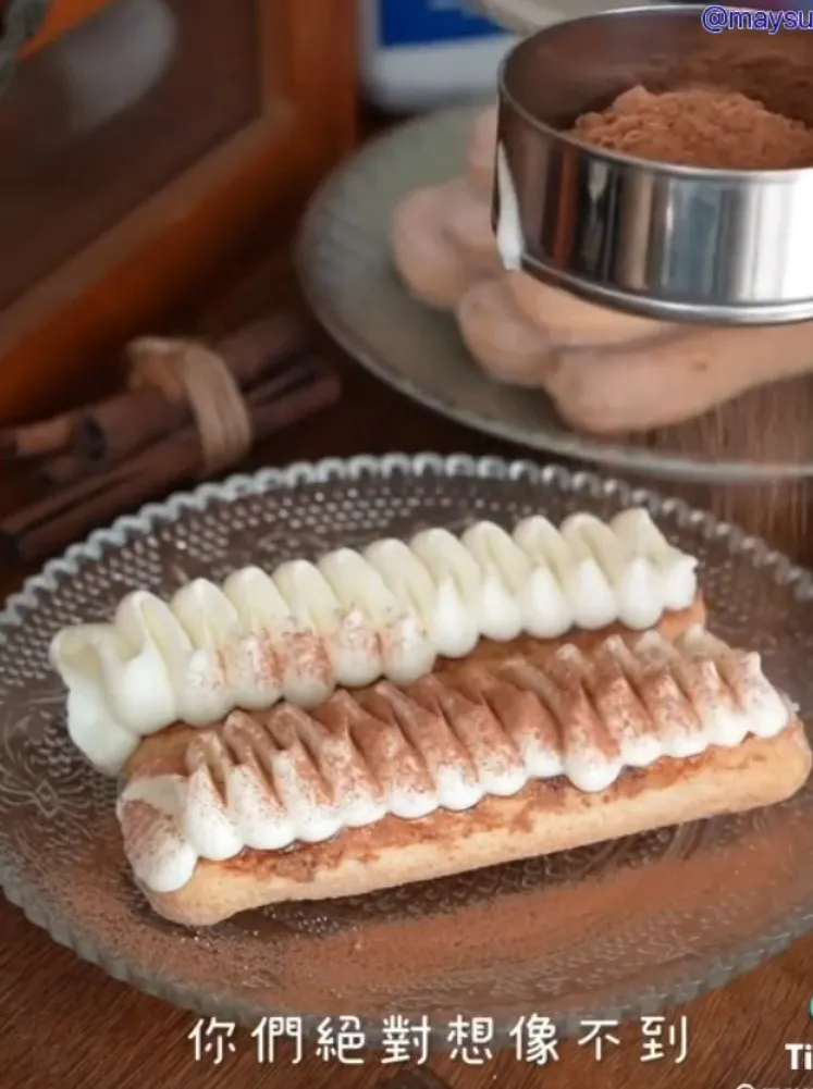 自己動手做提拉米蘇酥餅。TikTok@maysun_boy 提供