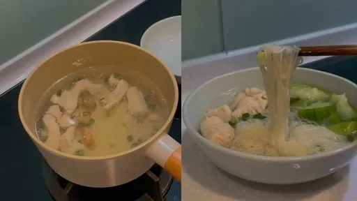 食譜全曝光！嫩雞絲瓜湯麵線　美味清爽無負擔