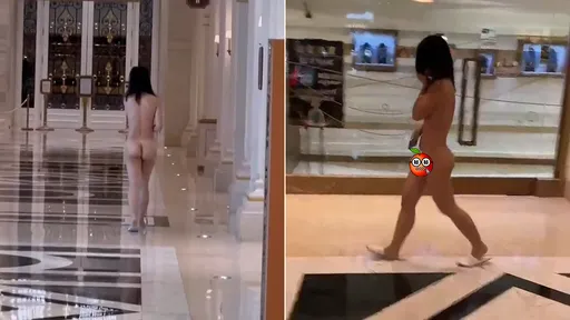 年輕女「全裸逛飯店」影片瘋傳　網驚：輸到脫褲真發生了