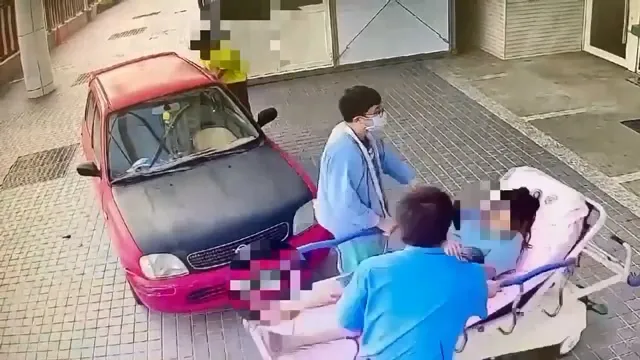 陳姓產婦本身是3寶媽，經驗豐富，自行在車上生產處置得宜，母女均安。民眾提供