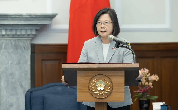 蔡英文致詞。總統府提供