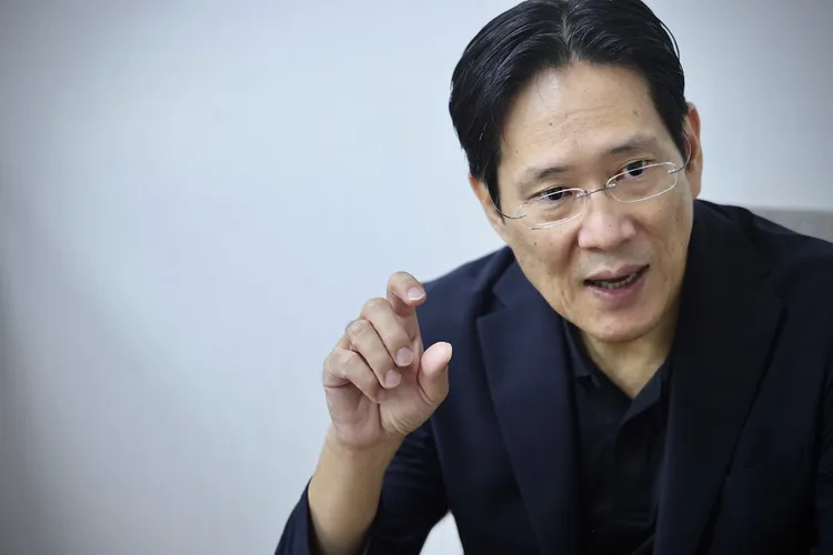 張其祿認為兩岸不容易脫鉤，貿易議題應該好好被談。林林攝