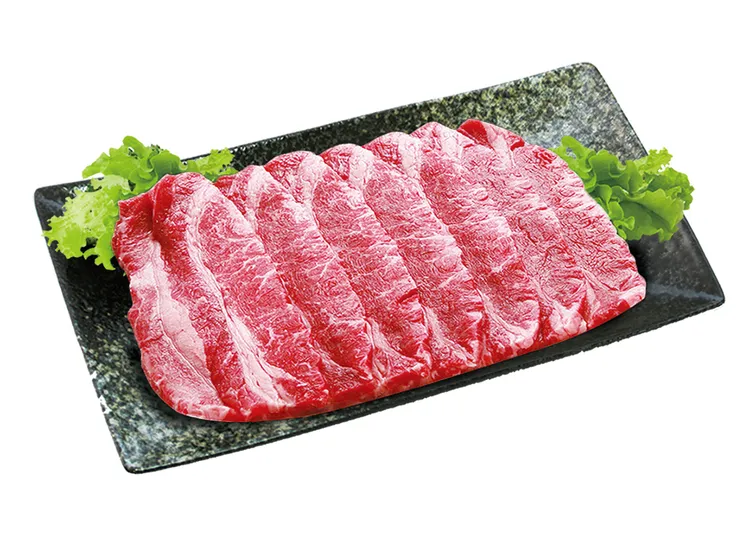 美國特選牛雪花燒烤片。愛買提供