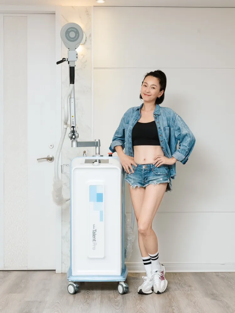 ▲自從有了力美肌塑，讓六月穿上以前不敢穿的露肚裝！