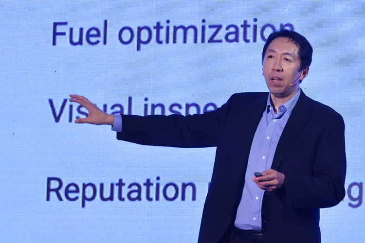 AI領域百大影響力人物、執教於史丹佛大學的吳恩達（Dr. Andrew Ng）。林林攝