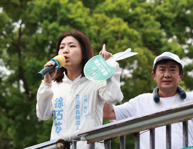 徐巧芯現身活動聲援。彭華幹提供