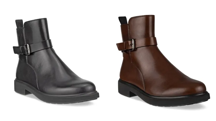 METROPOLE AMSTERDAM防水平底靴黑色、陶土色，7980元。品牌提供