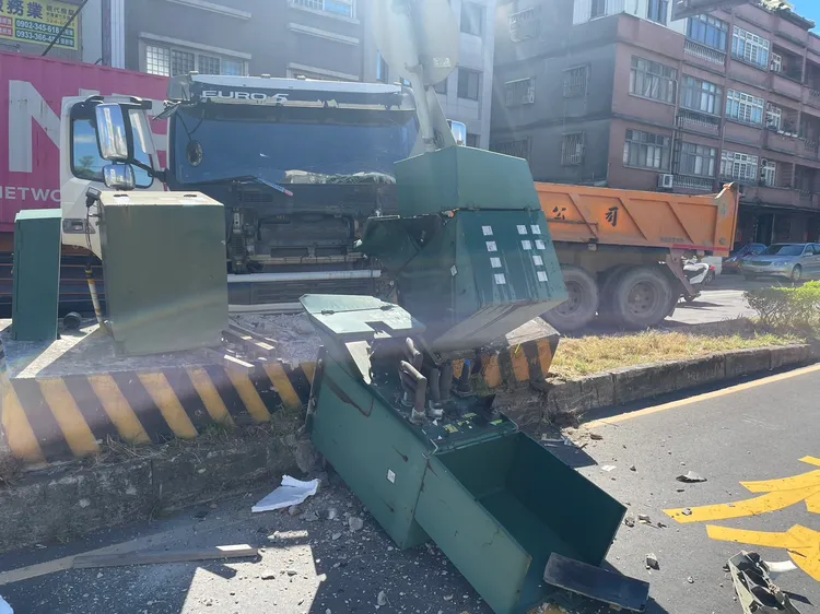 車禍現場。蘆竹警分局提供