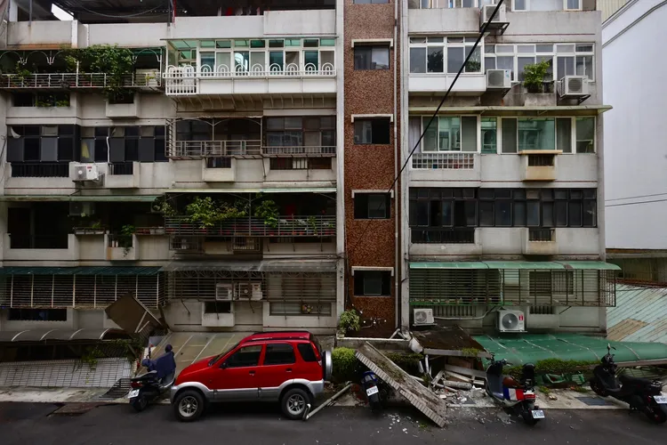 毀損的大直民宅。林林攝