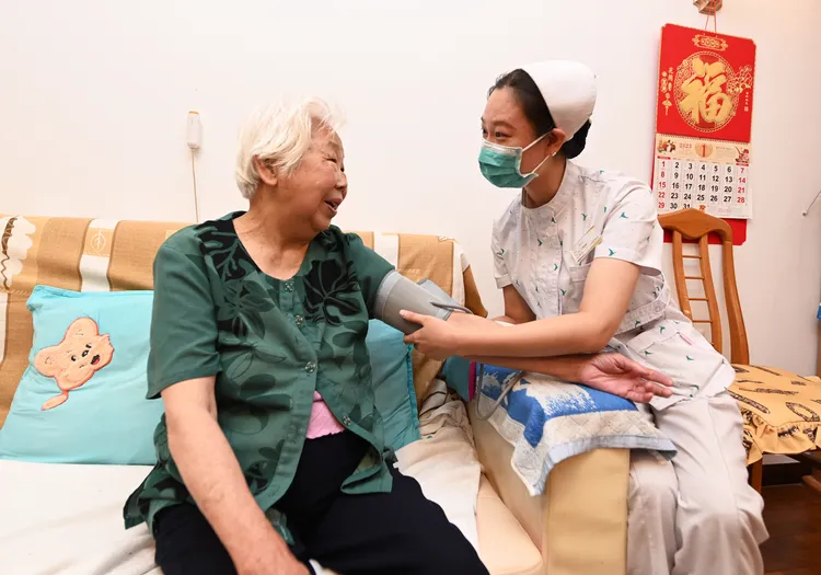 中國河北廊坊三河市燕達金色年華健康養護中心。新華社