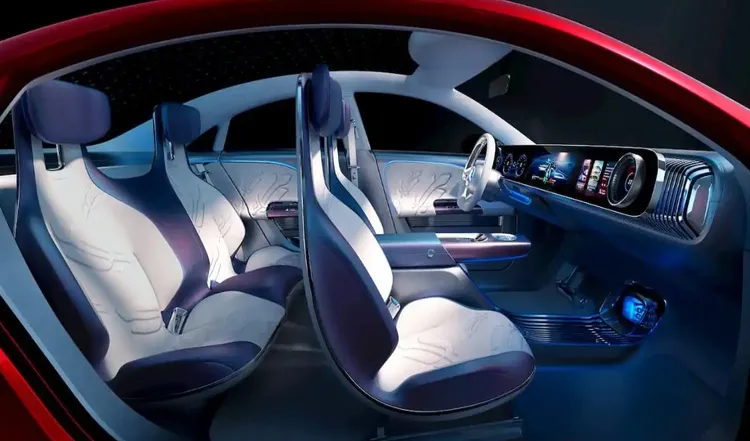 賓士CLA電動車內裝。業者提供