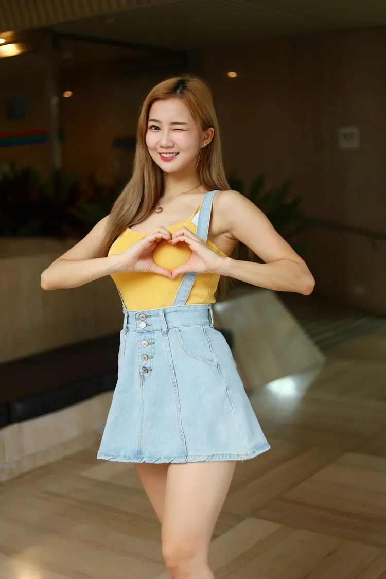 秀秀子是中華職棒啦啦隊和P+職籃啦啦隊員。彭欣偉攝