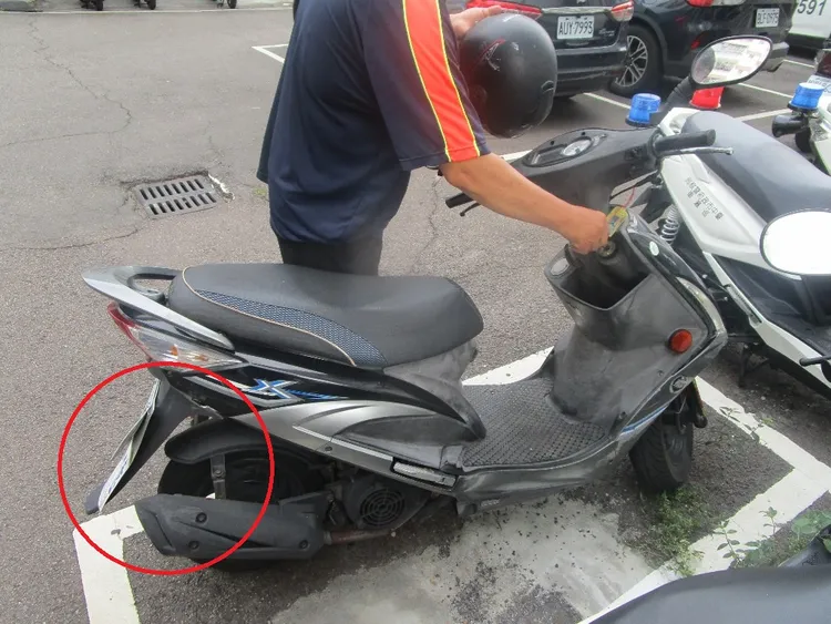 肇事機車。民眾提供