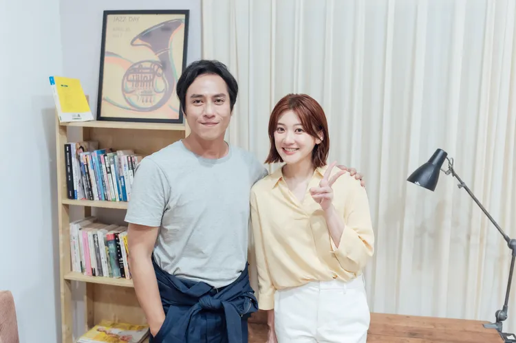 林逸欣開心與莊凱勛合作。鑫羽工作室提供