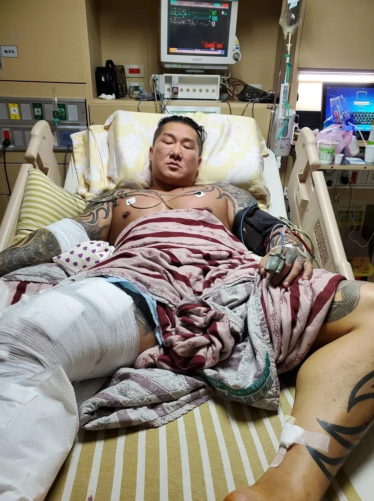 館長陳之漢曾遭寶和會槍擊險死。翻攝自臉書「飆捍」