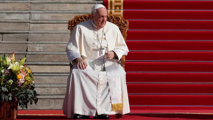 86歲的教宗訪問蒙古，是首度有教宗造訪這個以佛教為主要信仰的國家。美聯社