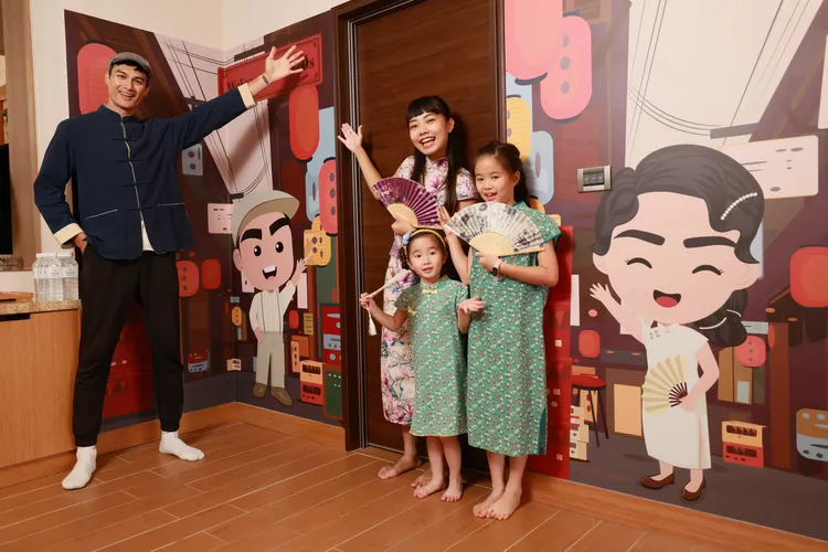 【福容花蓮店】住飯店免費穿旗袍 在主題房拍爆照片。