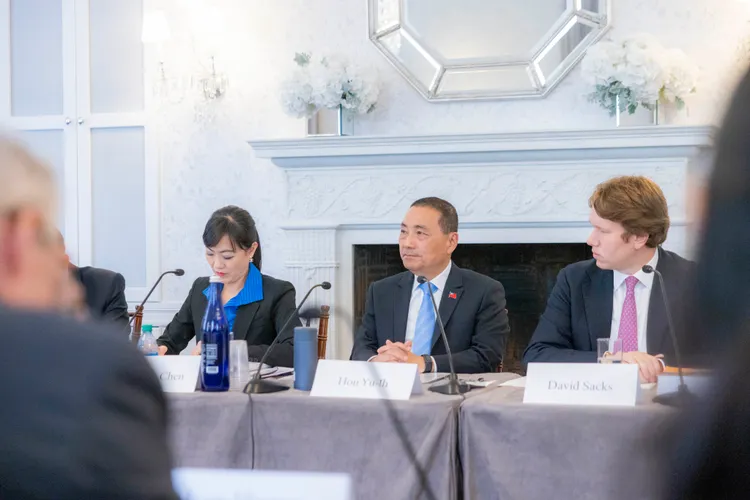 侯友宜宣示降低台海危機。翻攝畫面