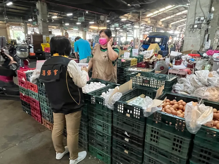 台南市追查進口蛋，發現市占率甚低。市府提供