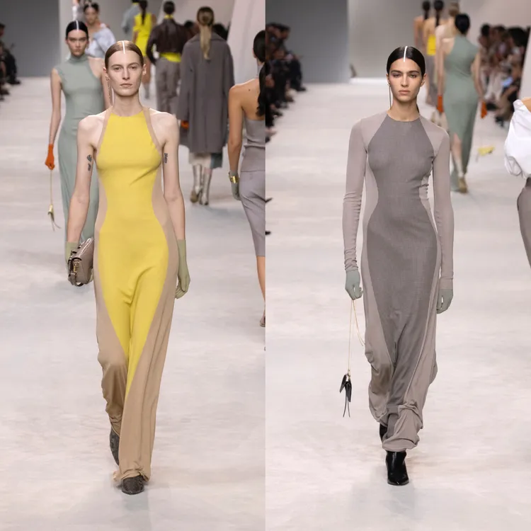 以矽膠Framis印花圖案製作的錯視絲綢連衣裙。品牌提供
