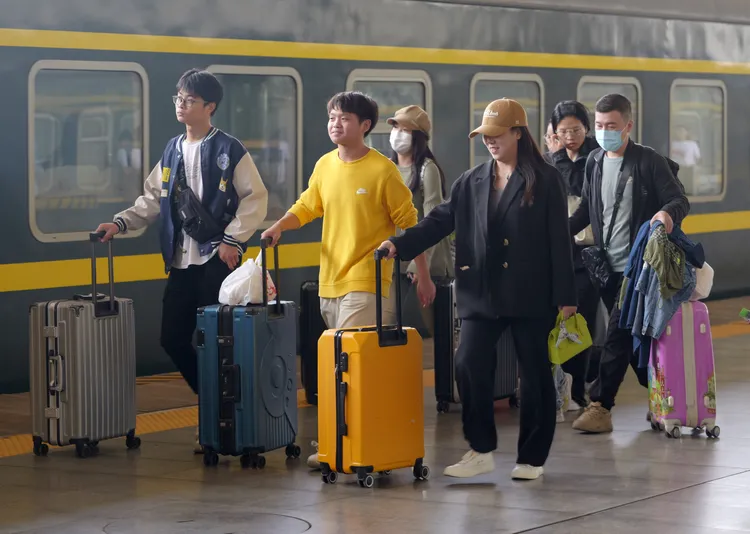 29日的鄭州火車站。新華社