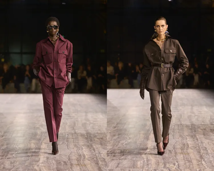 SAINT LAURENT 2024春夏大秀。品牌提供