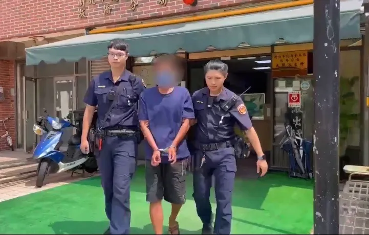 警方將黃男依竊盜罪嫌送辦。翻攝畫面