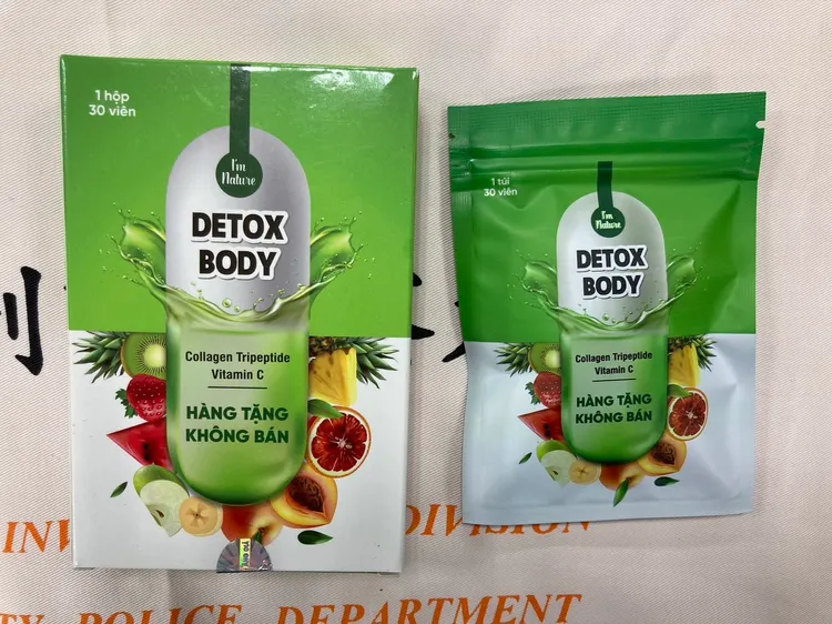 該賣場販售的減肥茶。翻攝畫面