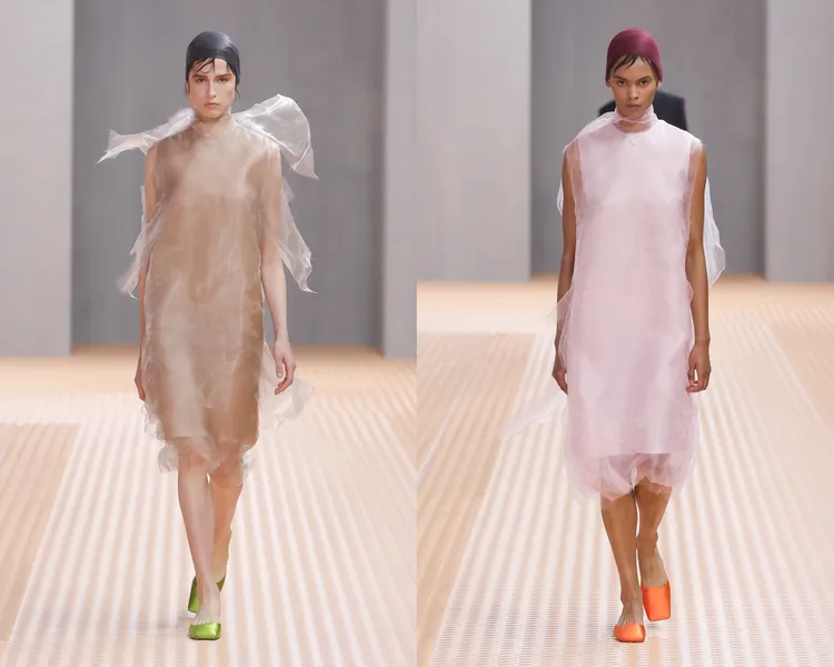 透明的Organza紗如煙霧般繚繞於設計之中。品牌提供