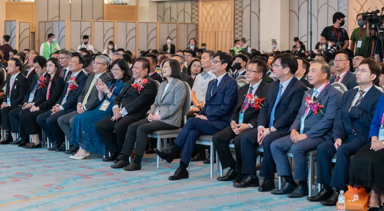 蔡英文出席「第22屆傑出金仲獎楷模頒獎典禮」。總統府提供