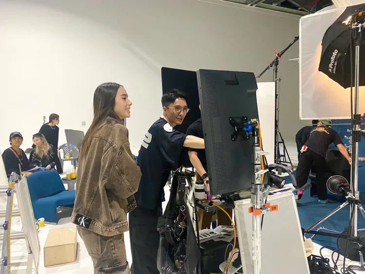 林奕嵐Calvin Klein秋冬形象代言廣告花絮。周子娛樂提供