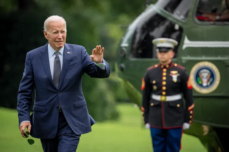 拜登是美國史上最年長總統。美聯社