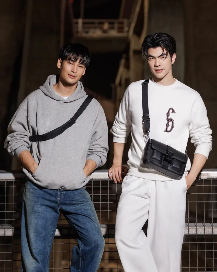 因泰劇《黑幫少爺愛上我》爆紅的2位男主角Apo（左）與Mile（右）也將現身DIOR 2024春夏大秀。品牌提供