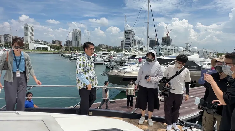 「2023台南國際遊艇生活節」今、明兩日在亞果台南安平遊艇碼頭盛大登場。南市府提供