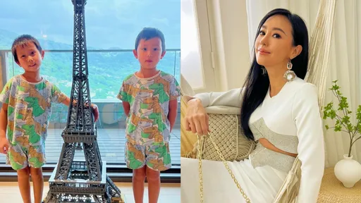 關穎家有巴黎鐵塔！　2萌兒拼出「比自己高」萬片樂高