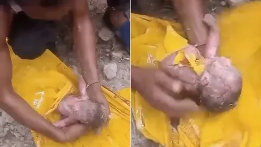 新生嬰兒活埋9小時「伸手破土求援」 路人夫妻搭救後開心收養