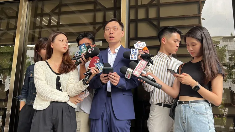 郭競辦發言人黃士修。陳彩玲攝