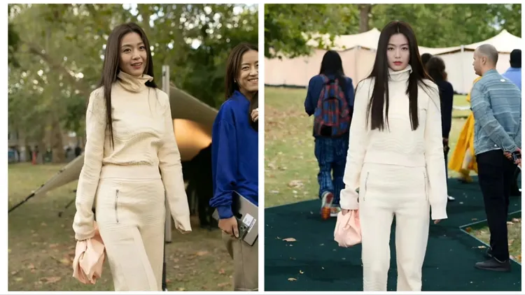 全智賢全身包緊緊。翻攝微博