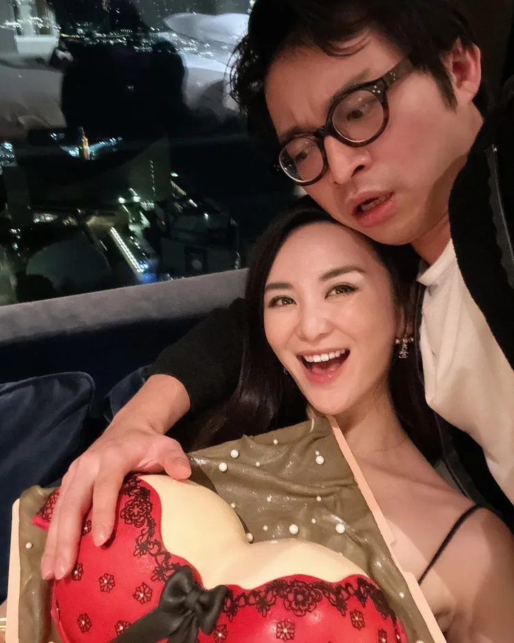 林作（右）和裕美不時躍上娛樂版面。翻攝裕美IG