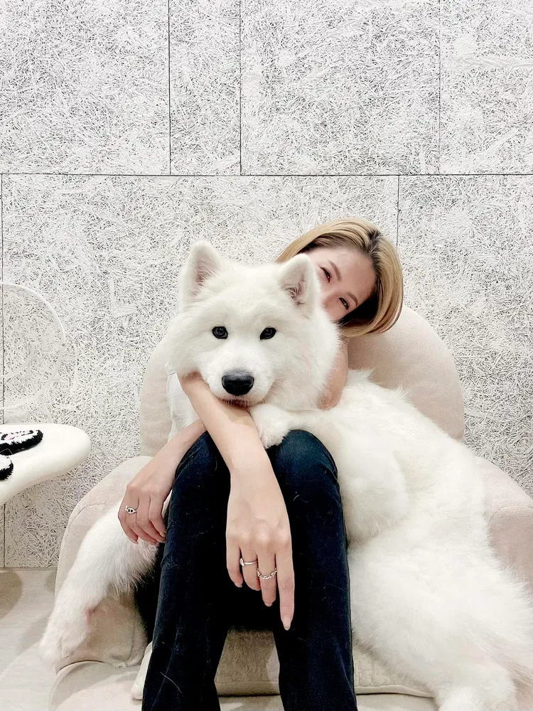 鮪魚很疼愛寵物。翻攝自鮪魚臉書