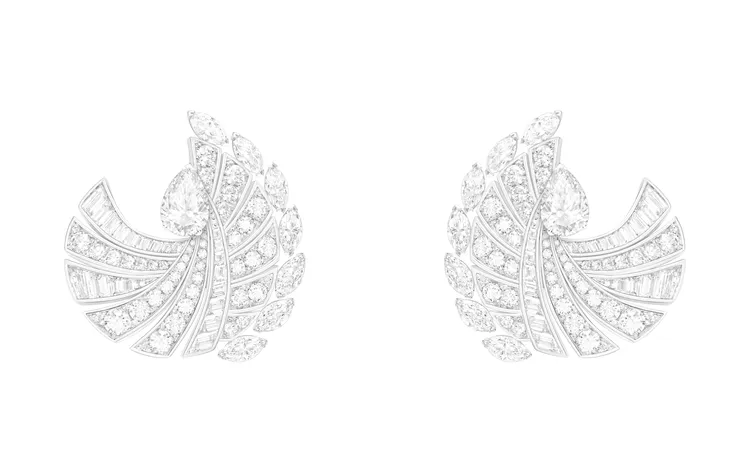 PIAGET Solstice頂級珠寶系列18K白金鑽石耳環，價格店洽。品牌提供