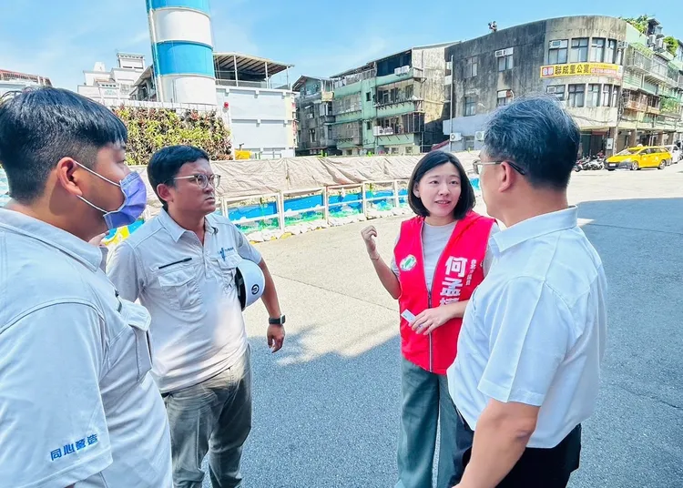 何孟樺今到場會勘。何孟樺提供