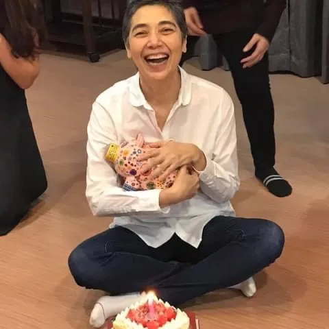 賴佩霞至少笑口常開。翻攝賴佩霞臉書