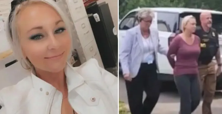 風韻猶存的美女人妻狼師（左圖）性侵12歲男學生被警方逮捕到案。翻攝臉書/Alissa McCommon