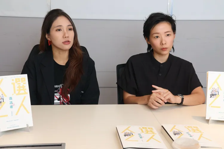 賴佩霞的參選比me too更讓簡莉穎（右）和厭世姬始料未及。彭欣偉攝