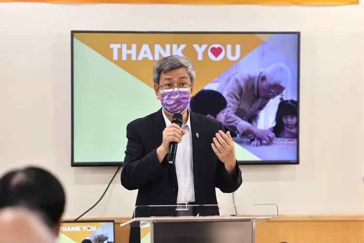 陳建仁認為長照中最重要的是「愛」，「以人為本」才是最重要的。市府提供