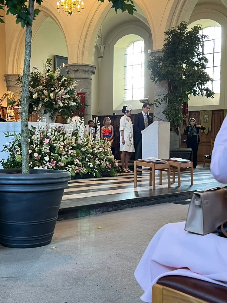 吳欣盈比利時婚禮。讀者提供。