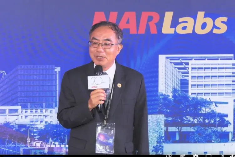 台大校長陳文章。翻攝國研院臉書網站
