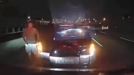 誇張！休旅車國道停車「擋救護車」　下車找罵被譙到灰溜溜急逃